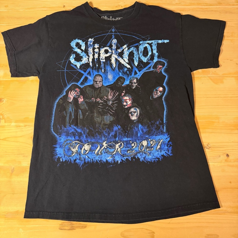 Slipknot Tour 2021 T-Shirt‎ Mens Small Black Graphic Band Tee Knotfest Roadshow